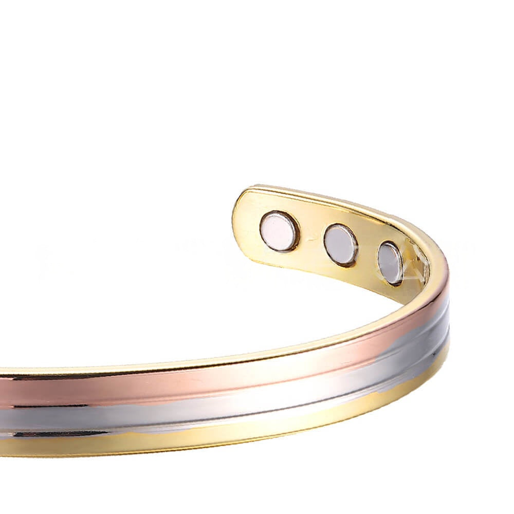 Gestreiftes Kupferarmband für Damen – Bild 2 | LuxeStyle
