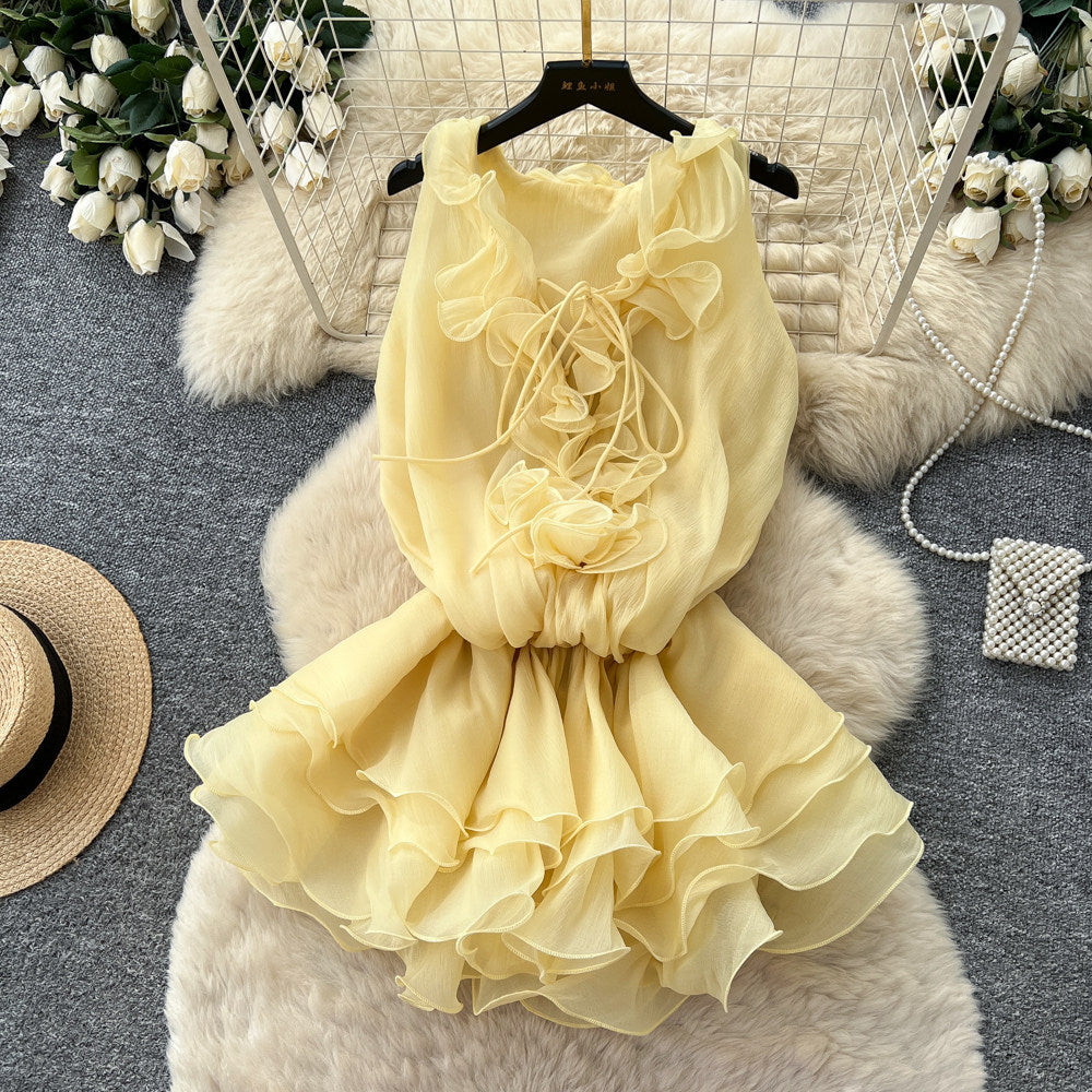 Ärmelloses Rüschenkleid im französischen Stil – Bild 10 | LuxeStyle
