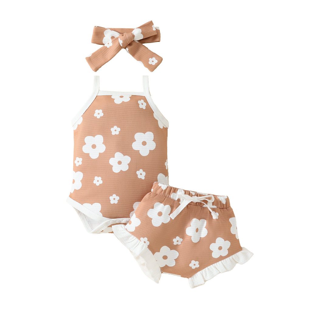 Baby Blumen Trägertop & Shorts Set – Bild 3 | LuxeStyle