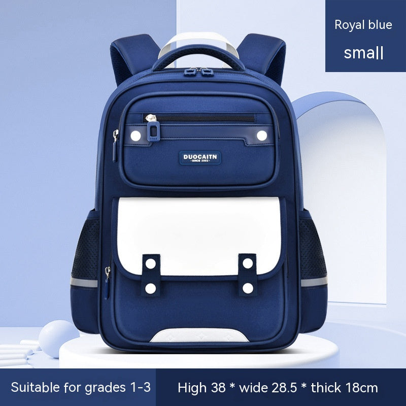 Schulrucksack Royalblau-Grün