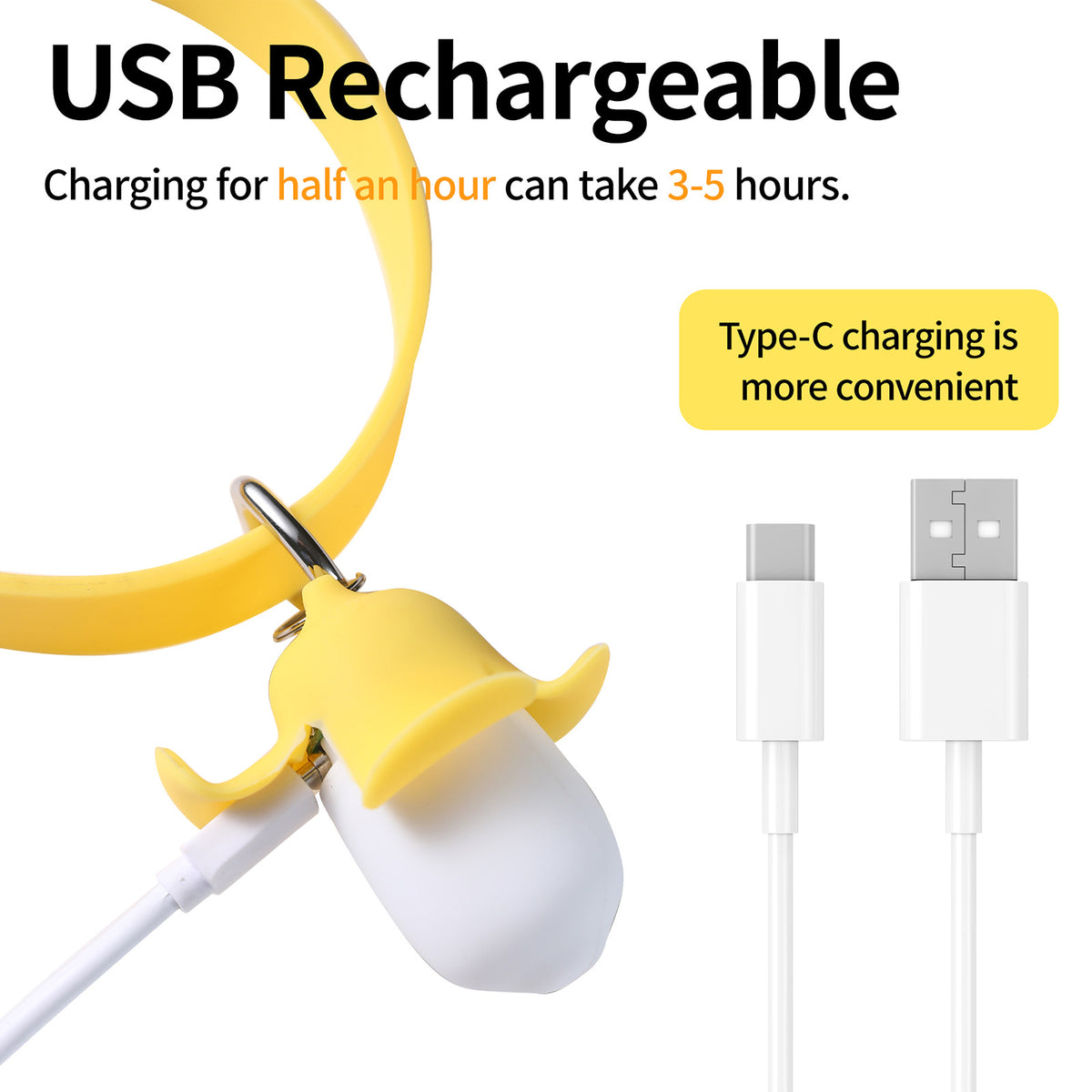 USB-Halsbandleuchte Banane für Hunde – Bild 3 | LuxeStyle
