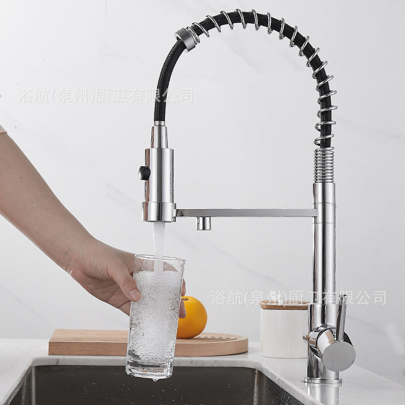 Küchenarmatur 3-in-1, schwarz, Edelstahl – Bild 4 | LuxeStyle