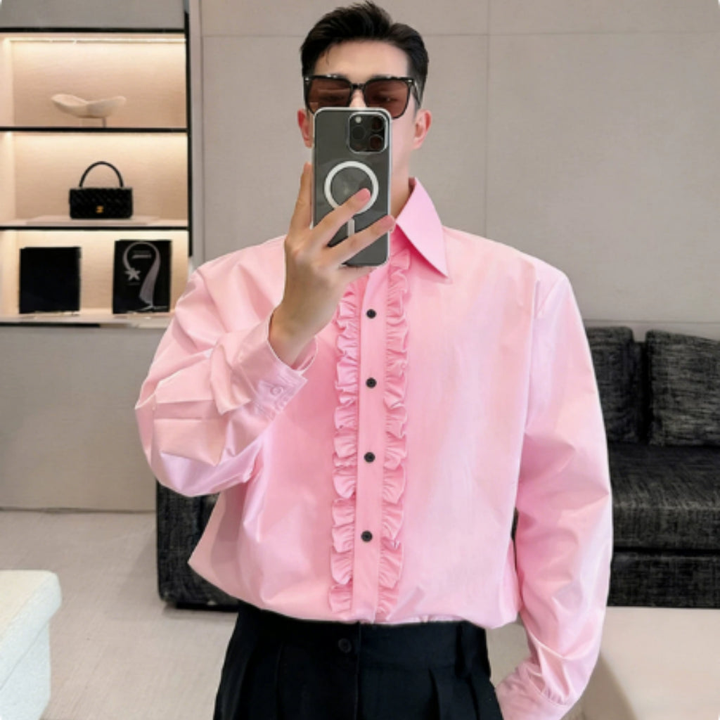 Herren-Sommerhemd «Monsieur» – French Court Style, Kurzarm