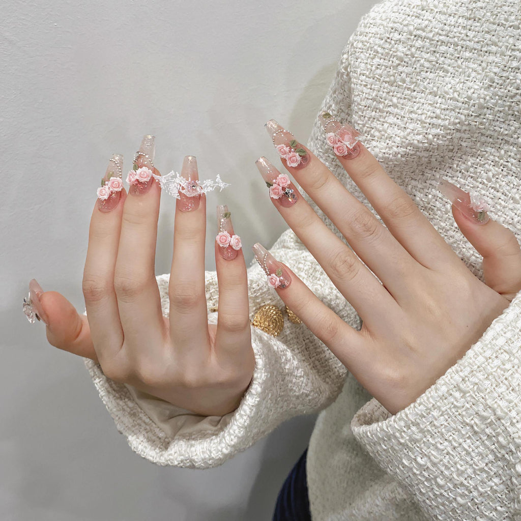 Handgemachte UV-Nagelpatches Schmetterling