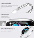 F18 Smartwatch mit Metallarmband für Damen