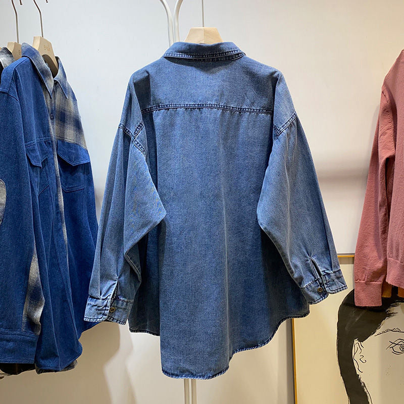 Vintage Hong Kong Style Jeanshemd