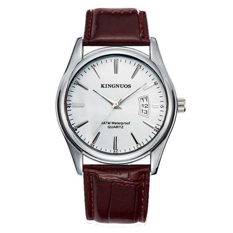 Herrenuhr mit Kalender und Edelstahlarmband – Bild 12 | LuxeStyle