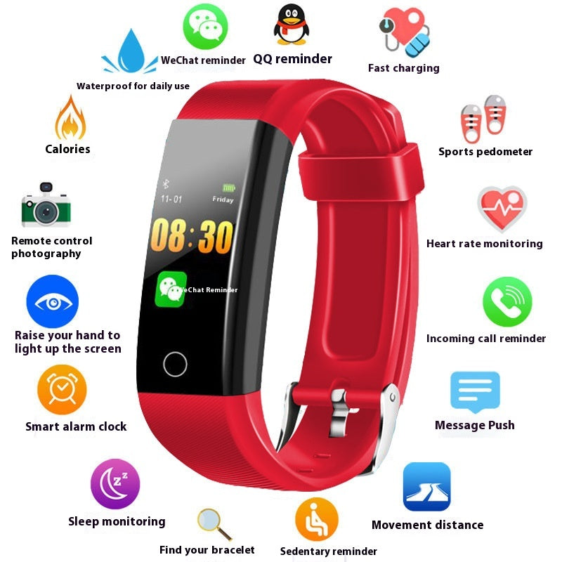 Fitness-Armband mit Blutdruck- und Herzfrequenzmessung