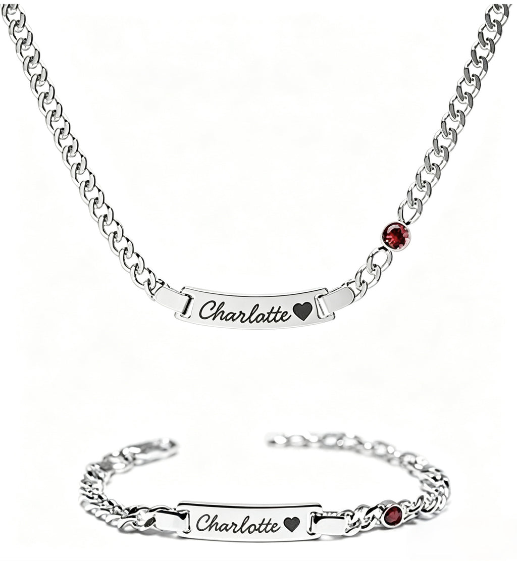 Edelstahl-Halskette mit Gravur – Bild 3 | LuxeStyle