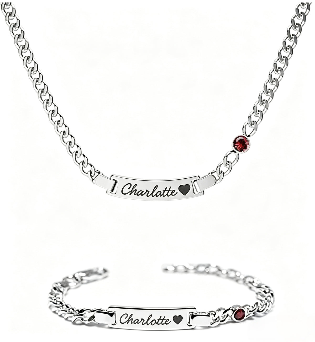 Edelstahl-Halskette mit Gravur – Bild 3 | LuxeStyle