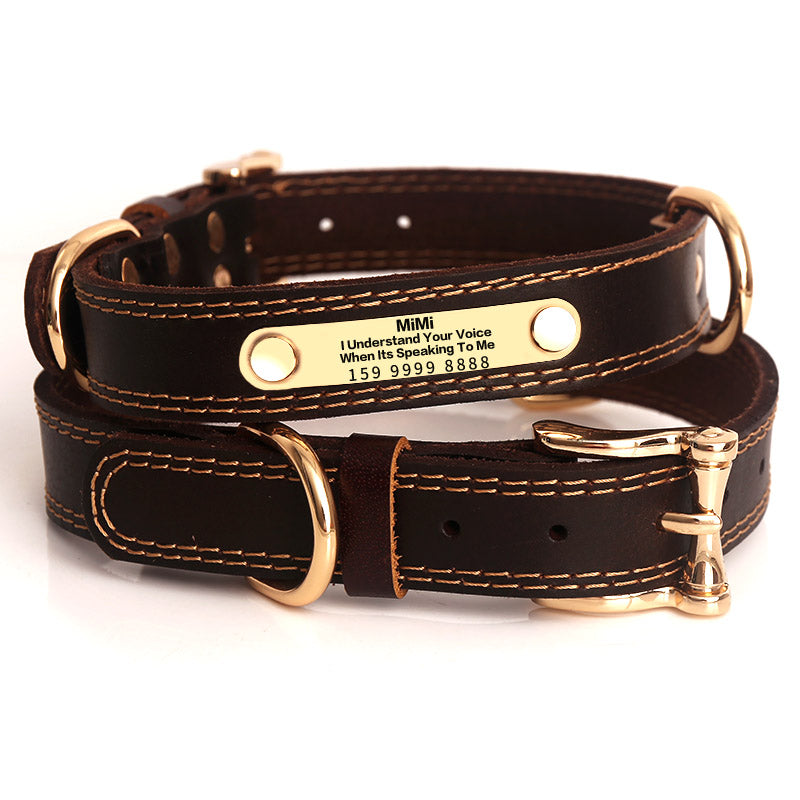 Halsband aus Echtleder mit Gravur – Bild 4 | LuxeStyle