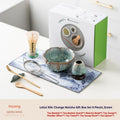 Matcha-Set aus Keramik im Retro-Stil