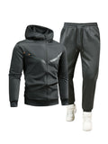 Kapuzenjacke und Hose Sportanzug