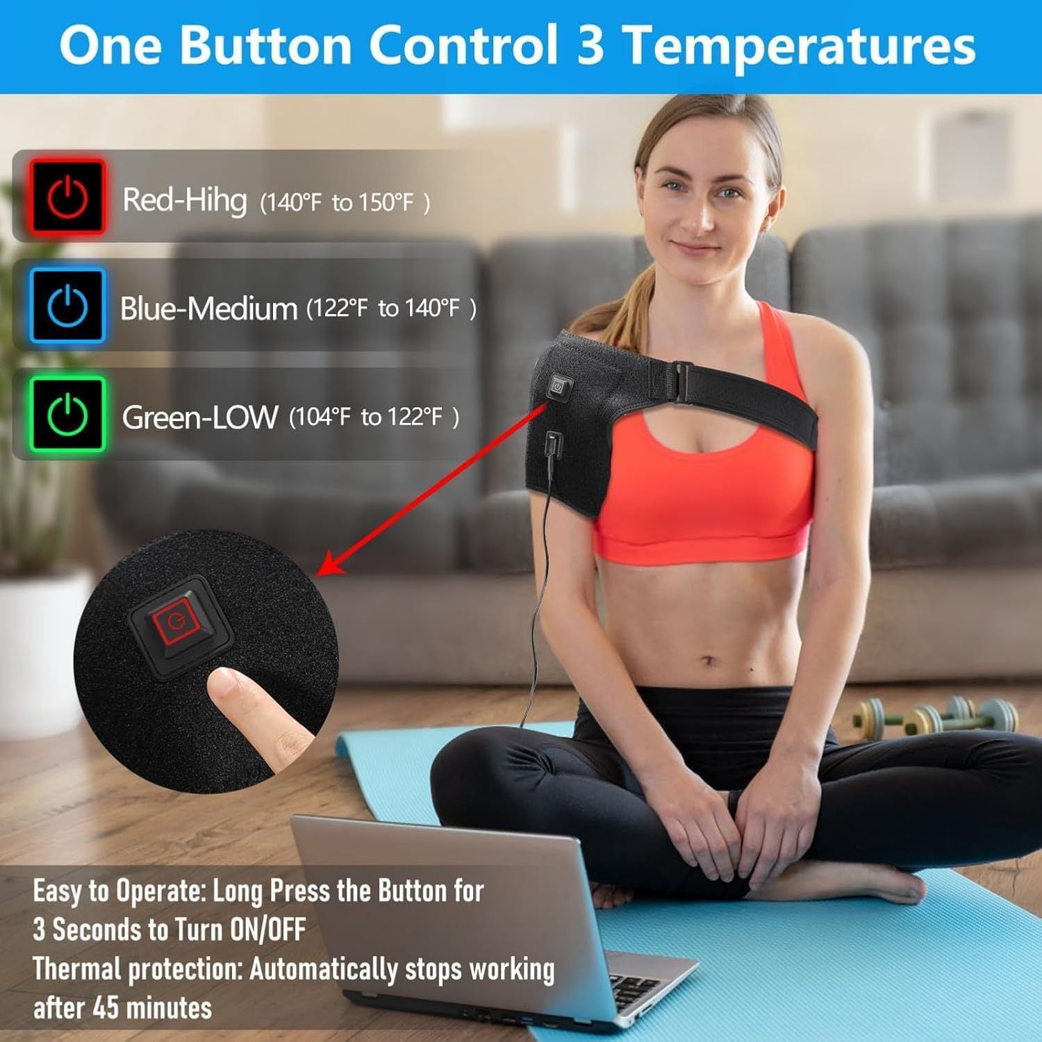 USB Heizwickel für Schulter und Nacken – Ansicht 4