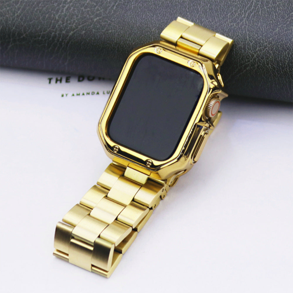 Stahlarmband mit TPU-Rahmen für Apple Watch – Bild 10 | LuxeStyle