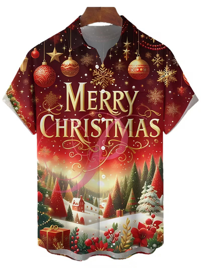 3D-Druck Weihnachts-Shirt Herren
