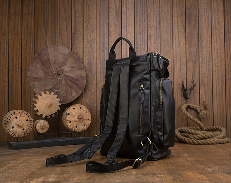 Handgefertigter Herrenrucksack aus echtem Leder – Bild 13 | LuxeStyle