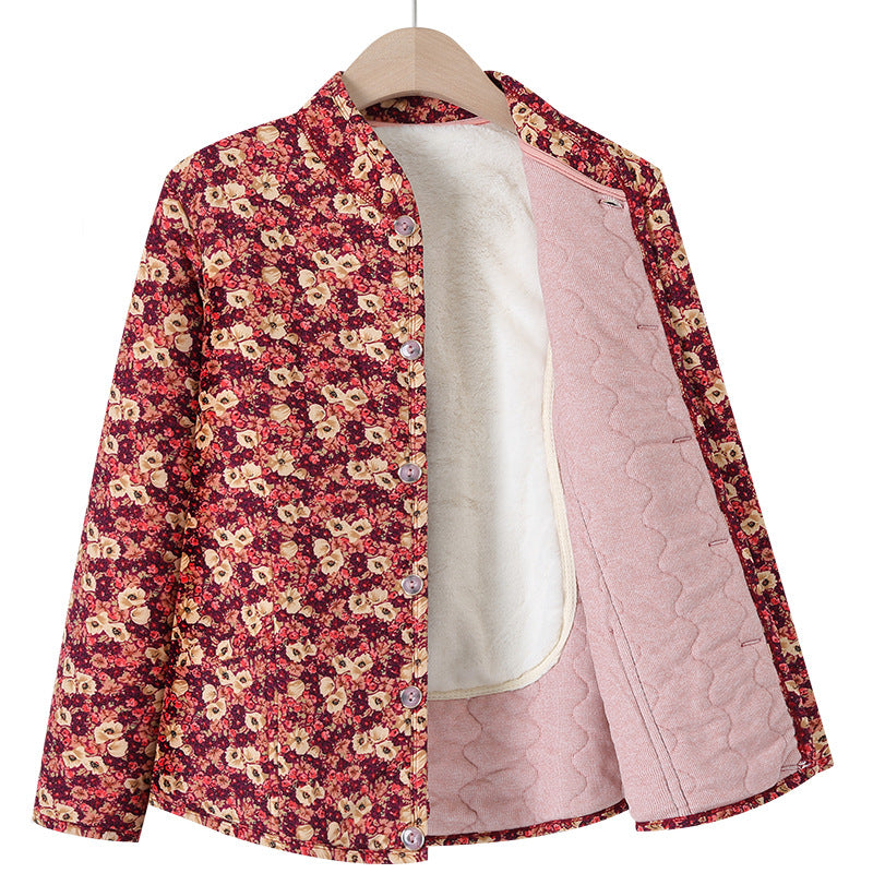 Floral Polyesterjacke für ältere Damen – Bild 11 | LuxeStyle