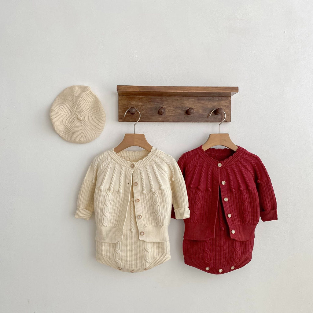 Strick-Set für Mädchen – Pullover & Shorts | LuxeStyle