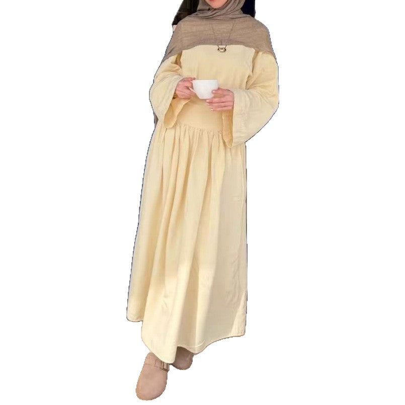 A-Linien Maxikleid mit Rundhals – Bild 2 | LuxeStyle