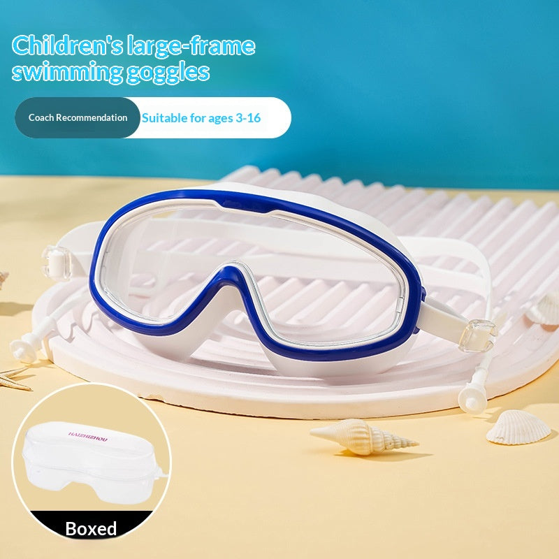 Kinder Schwimmbrille mit grossem Rahmen