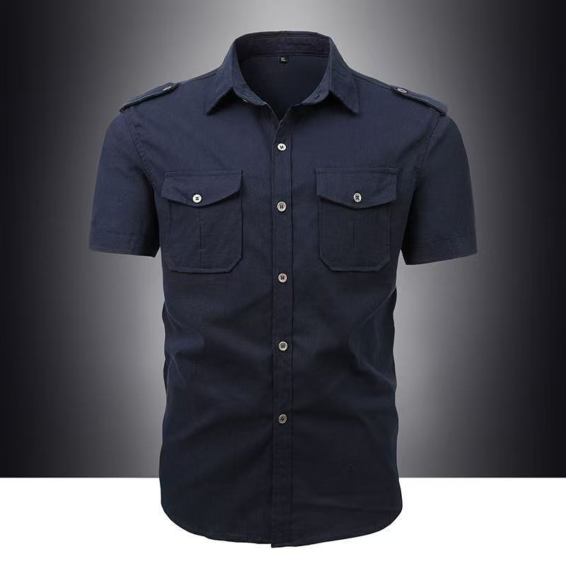 Kurzärmliges Herren-Shirt aus Baumwolle – Bild 2 | LuxeStyle