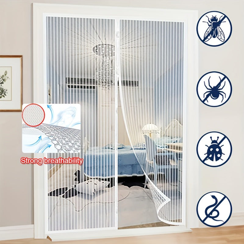 Magnetische Fliegengittertür, bohrungsfrei & hundegerecht