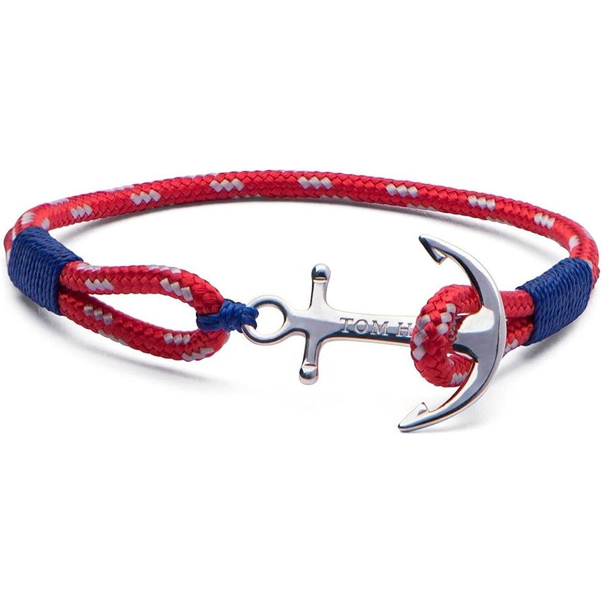 Tom Hope Armband mit Anker Rot-Navy