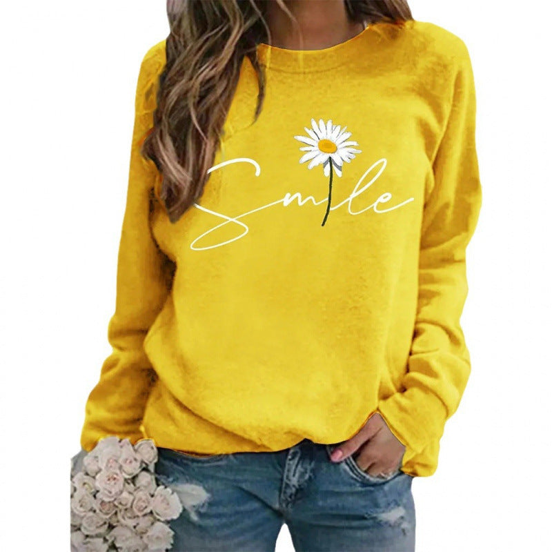 Lässiges Langarmshirt mit Print für Damen
