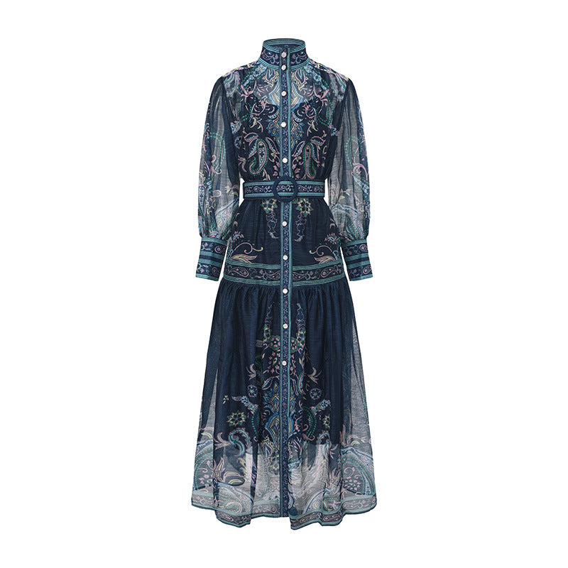 Damen Maxi-Kleid mit Falten und hoher Taille – Bild 5 | LuxeStyle