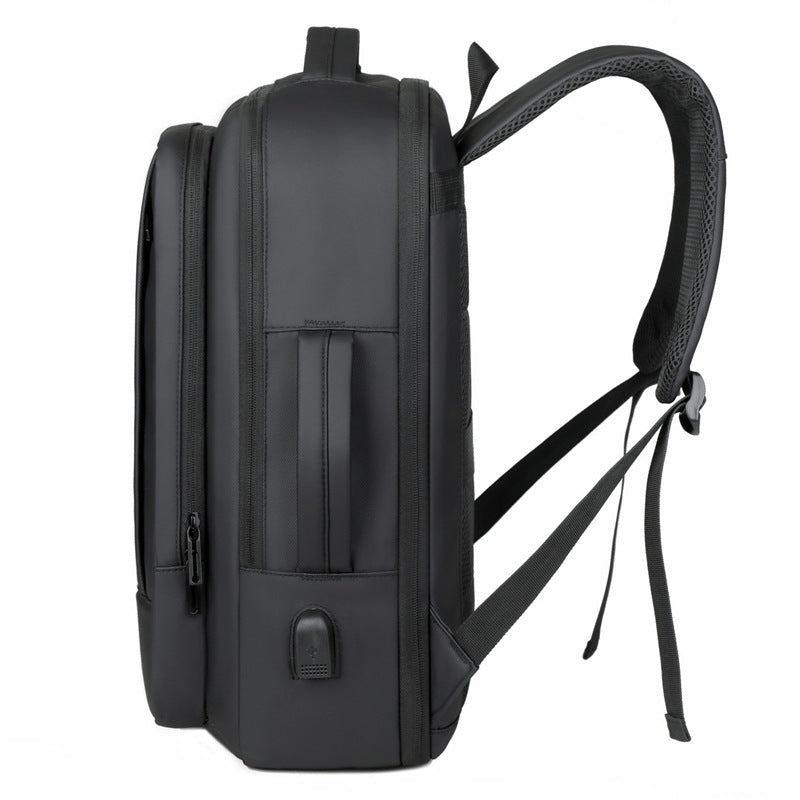 Laptop-Rucksack XL in Leder-Optik, gepolstert – LuxeStyle