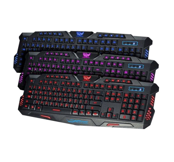 Mechanische Gaming-Tastatur mit dreifarbiger Beleuchtung – Bild 2 | LuxeStyle