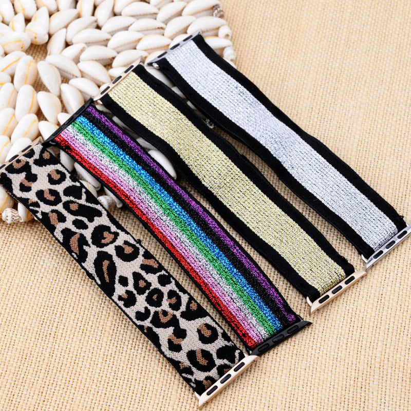 Elastisches Nylon-Uhrenarmband mit Print – Bild 3 | LuxeStyle