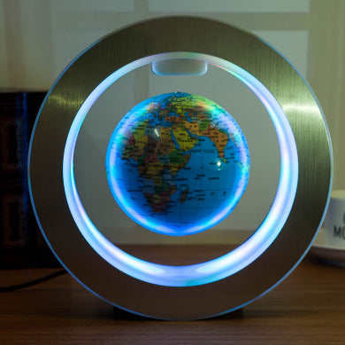 Schwebende LED-Weltkarte mit Magnetlevitation