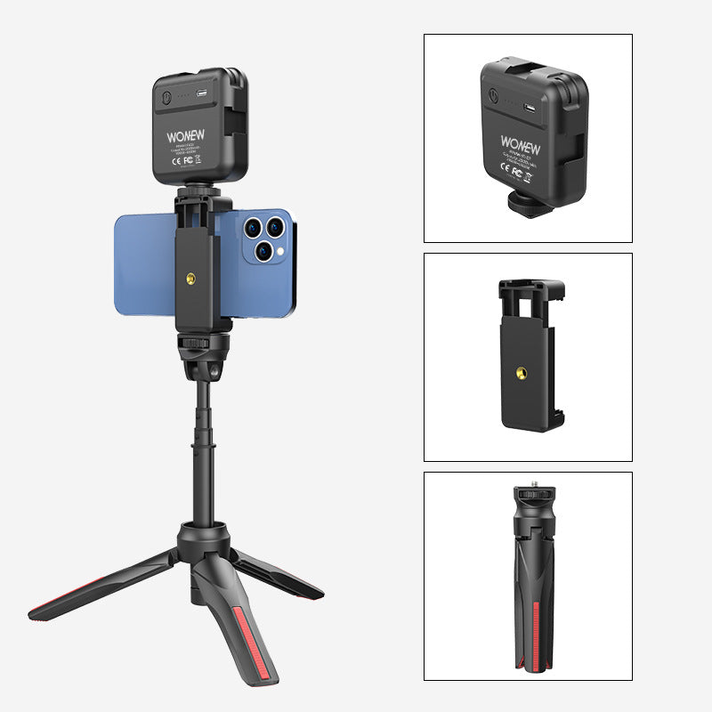 Selfie Stick Stativ mit LED-Ringlicht