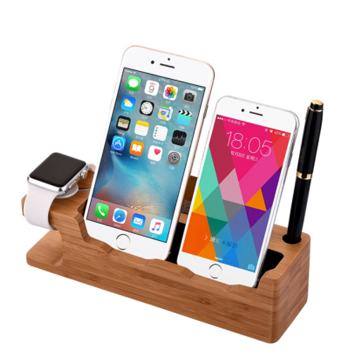 Handy- und Uhrenhalter aus Holz – Bild 2 | LuxeStyle