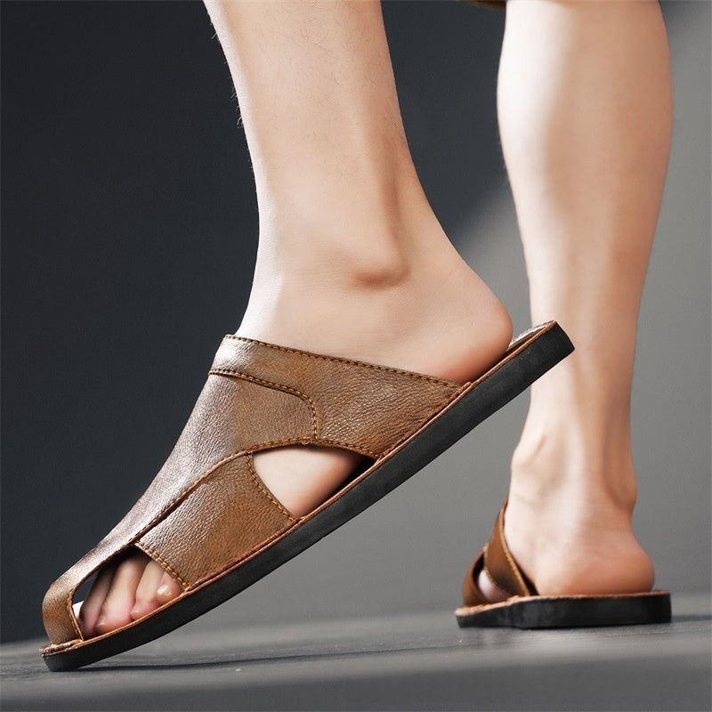 Handgenähte Casual Beach Sandalen für Herren