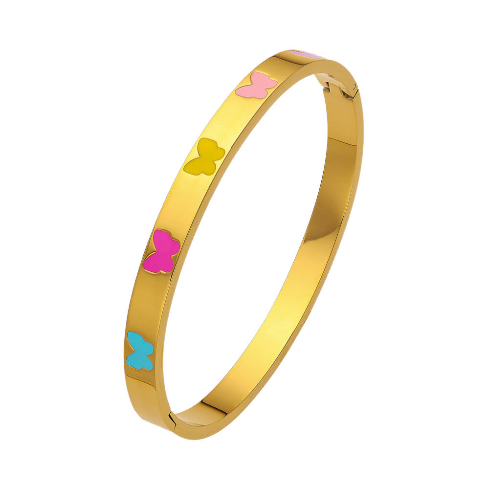 Armband mit Schmetterling aus Edelstahl – Bild 9 | LuxeStyle