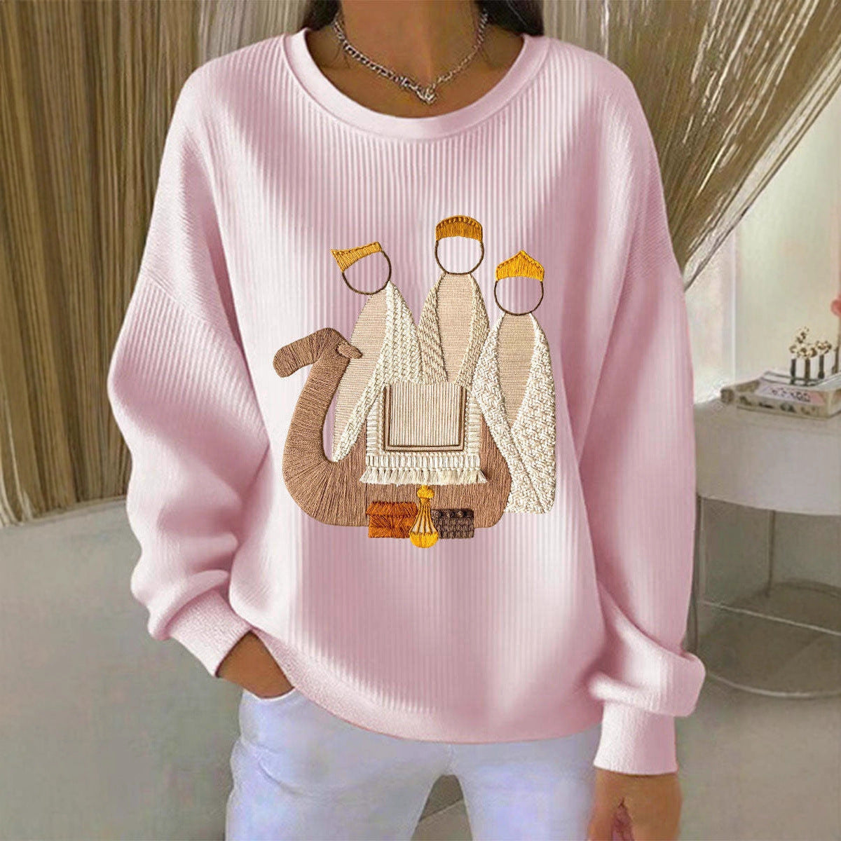 Weihnachts-Pullover Damen 3D-Druck