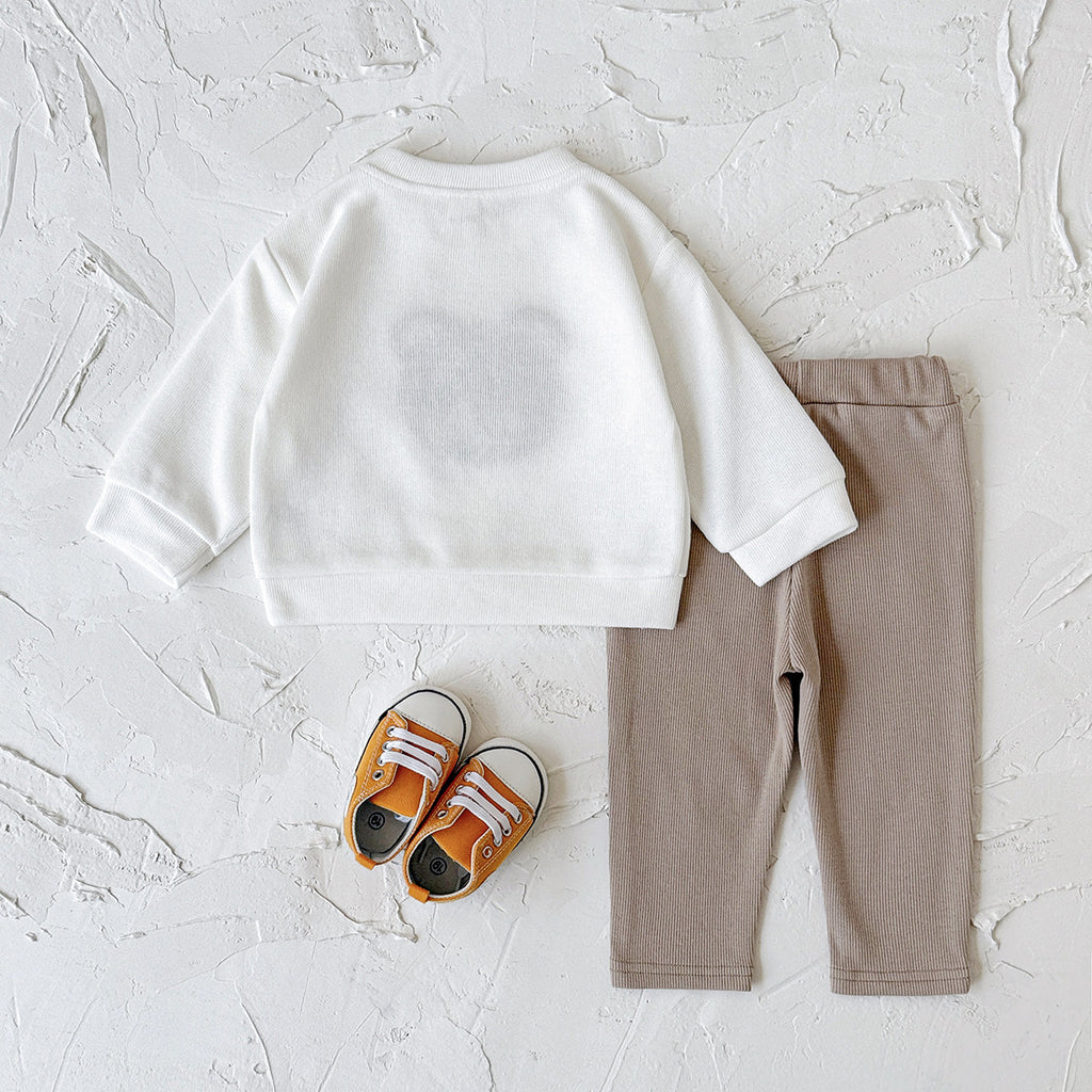 Baby Hoodie-Set mit Bären-Print