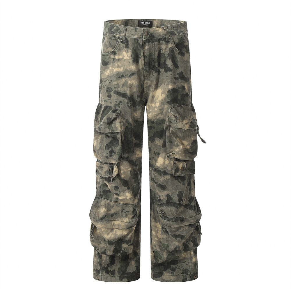 Camo-Pantalons mit mehreren Taschen