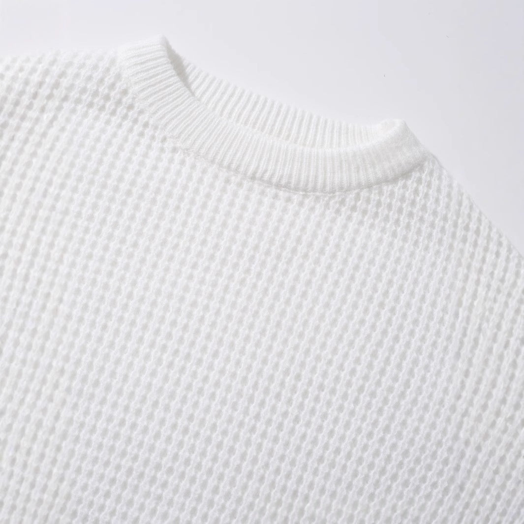 Herren-Modischer Langarm-Strickpullover