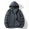 Herren Kapuzen-Cardigan Fleece-gefüttert