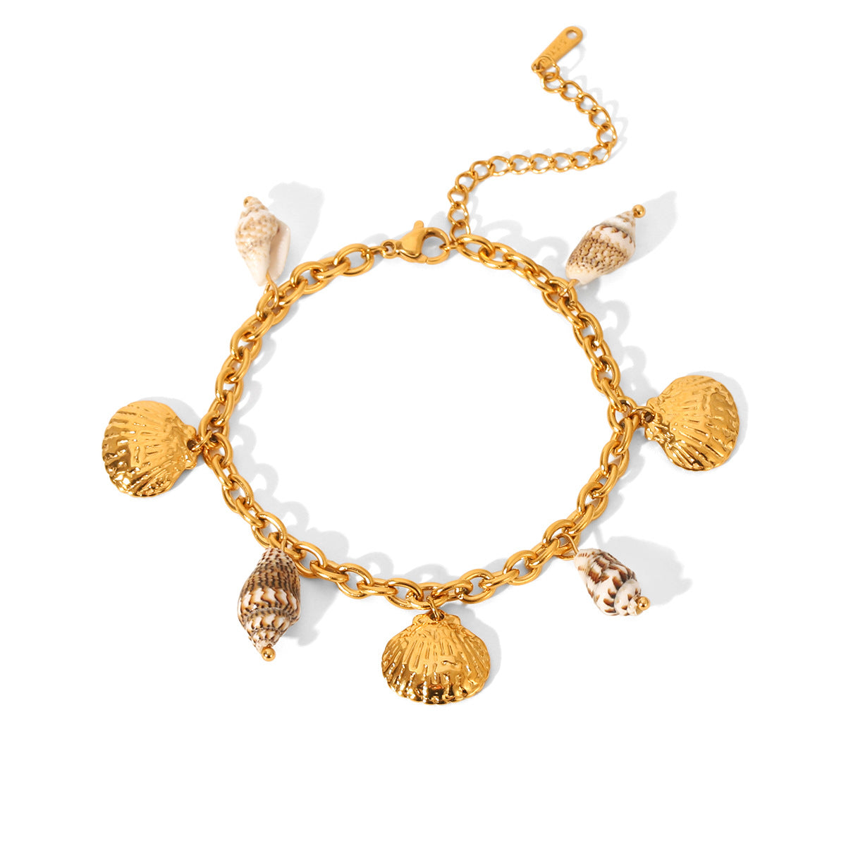 Ozean-Armband aus Edelstahl mit Muschel-Design – Bild 4 | LuxeStyle