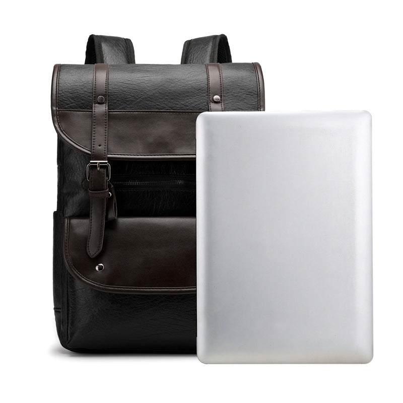 Retro Business-Reiserucksack, schwarz – Bild 5 | LuxeStyle