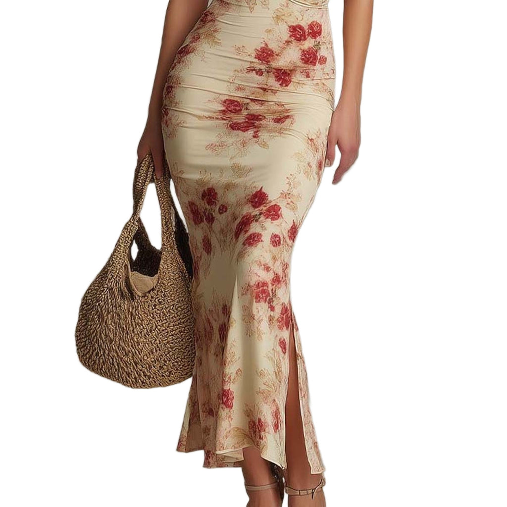 Retro-Print Slim-Fit Freizeitkleid – Bild 3 | LuxeStyle