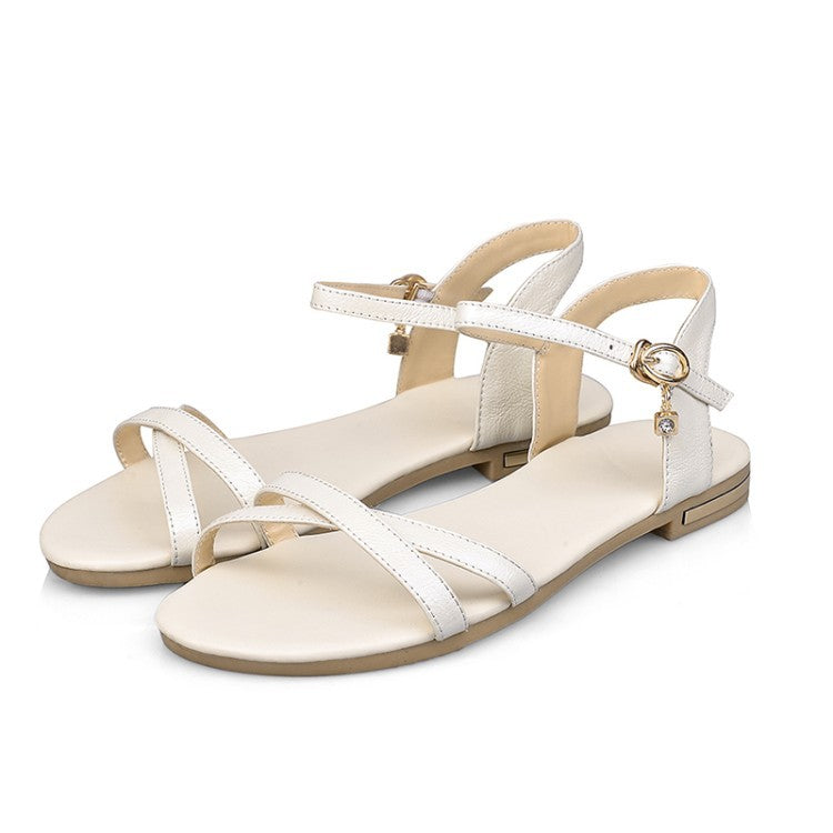 Flache Zeh-Sandalen in grosser Grösse – Bild 6 | LuxeStyle