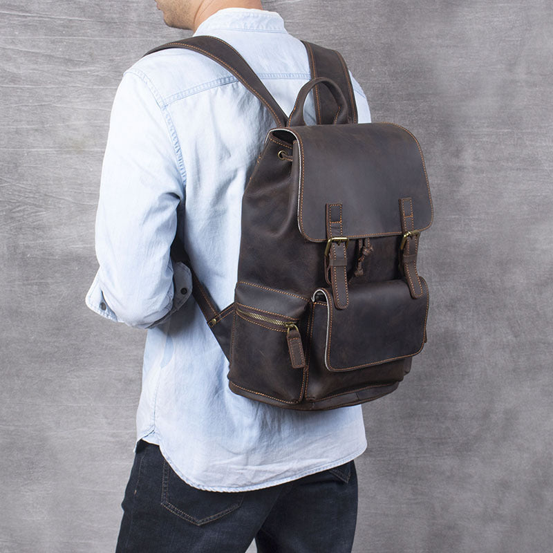Erste Lage Rinderleder-Rucksack – Bild 4 | LuxeStyle