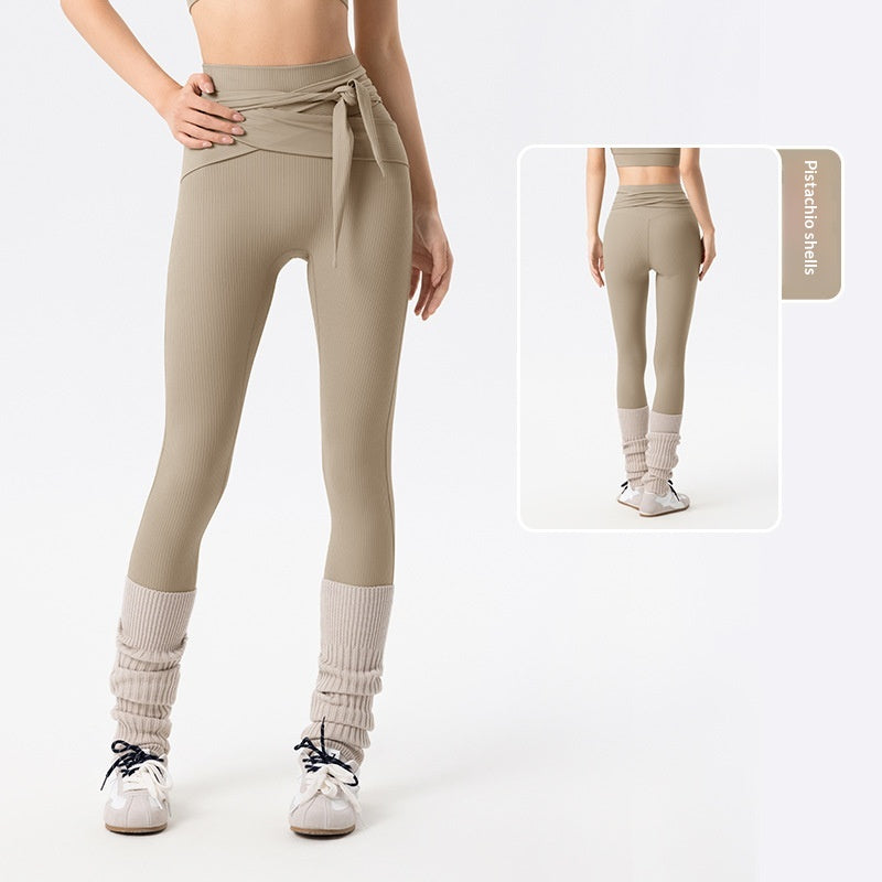 High-Waist Yoga Leggings mit Shaping-Effekt