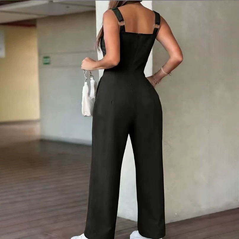 Eleganter Damen Jumpsuit mit Reissverschluss